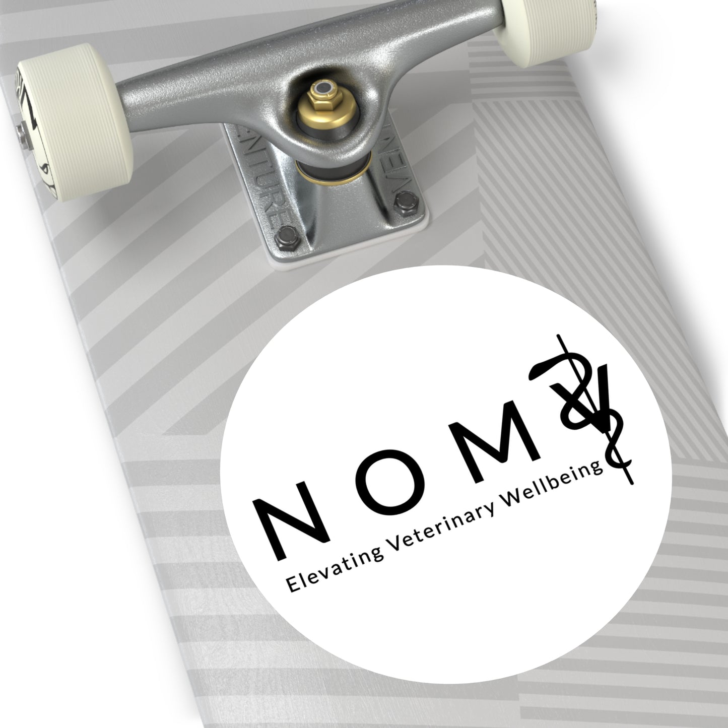 NOMV Round Stickers, Indoor\Outdoor
