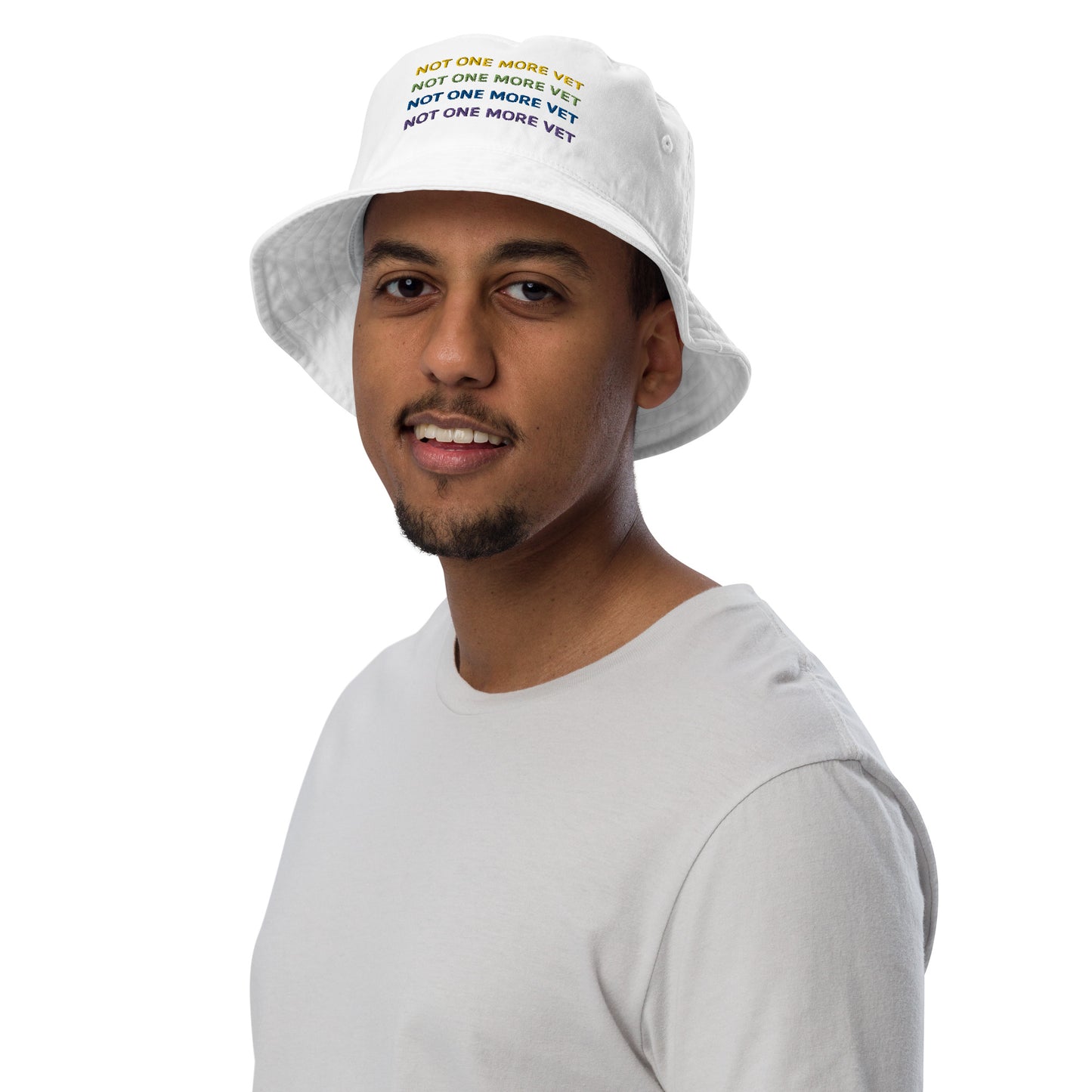 Not One More Vet Organic bucket hat
