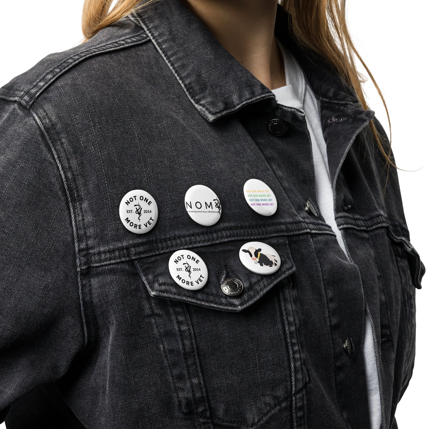 NOMV Set of pin buttons