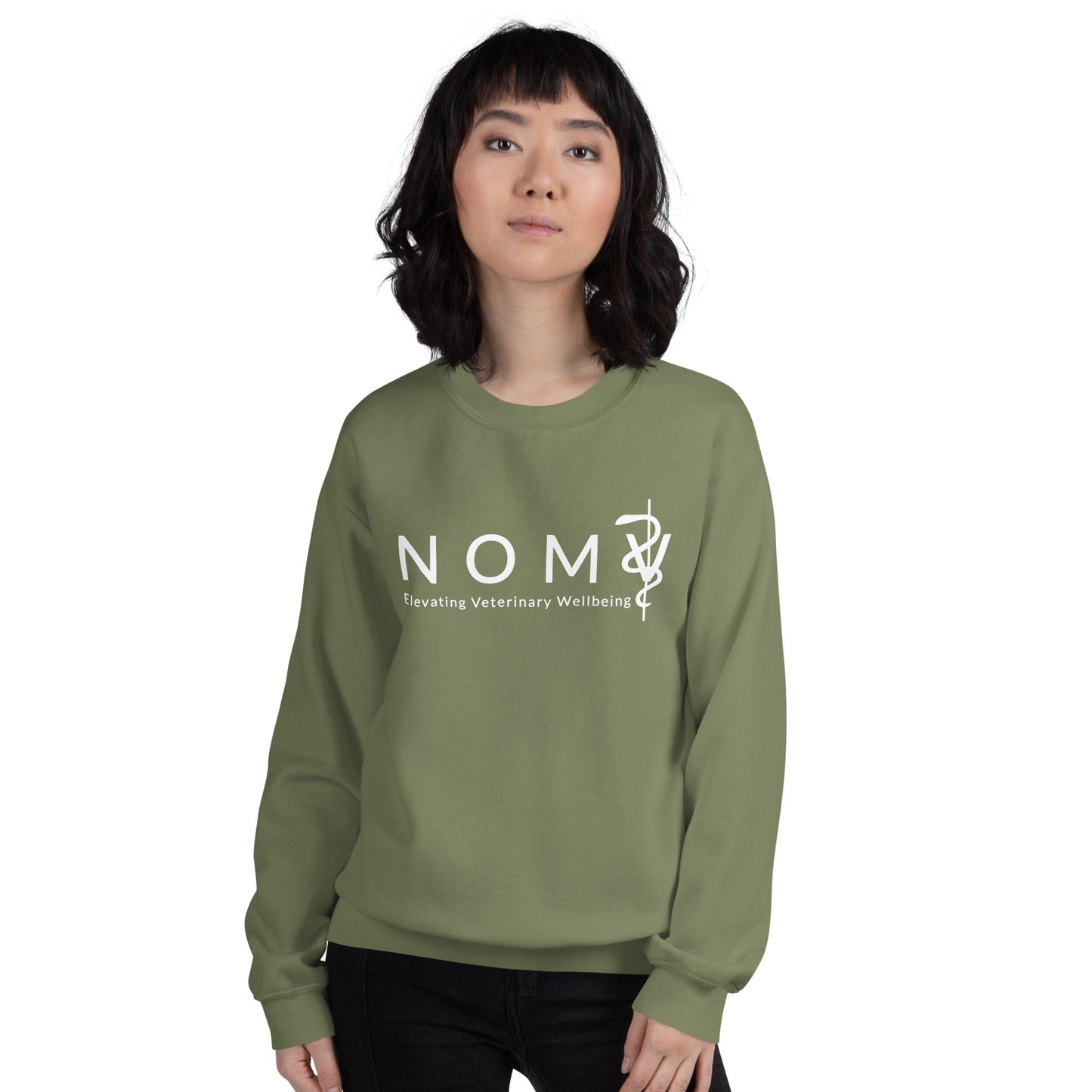 NOMV Elevating Veterinary Wellbeing Unisex Sweatshirt