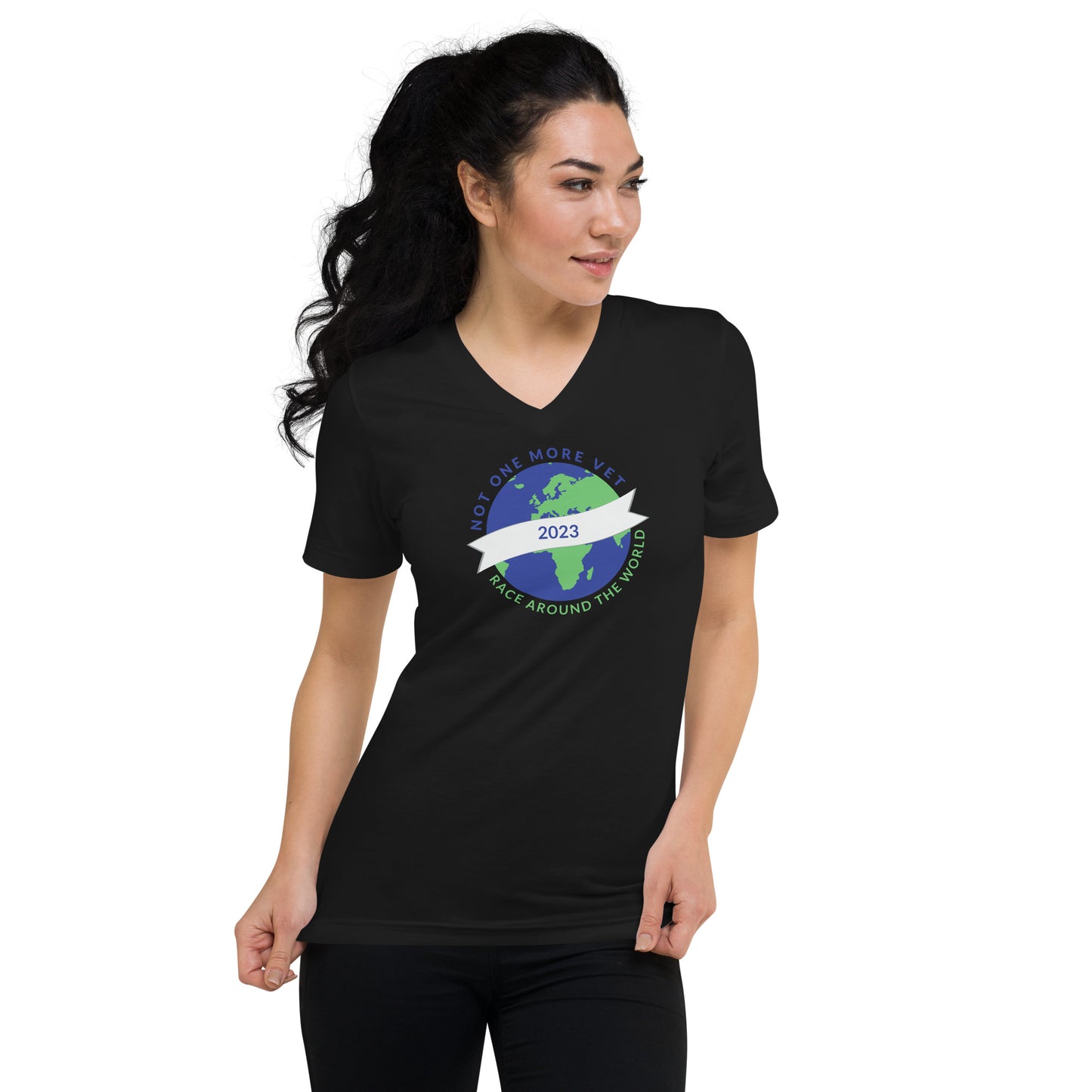 RATW23 - Europe, Asia, & Africa Unisex Short Sleeve V-Neck T-Shirt