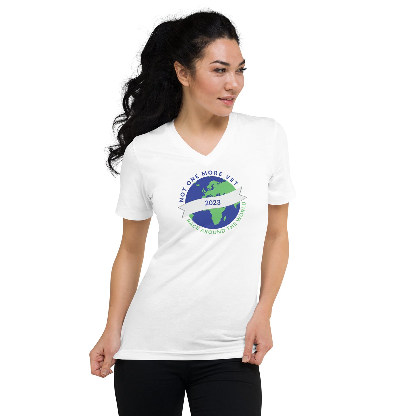 RATW23 - Europe, Asia, & Africa Unisex Short Sleeve V-Neck T-Shirt