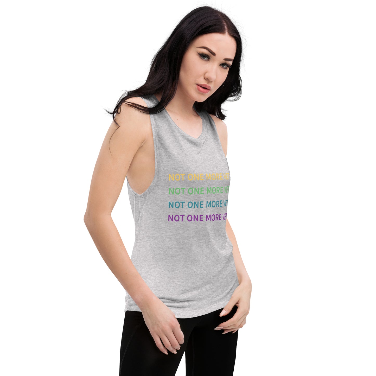 Not One More Vet Ladies’ Muscle Tank