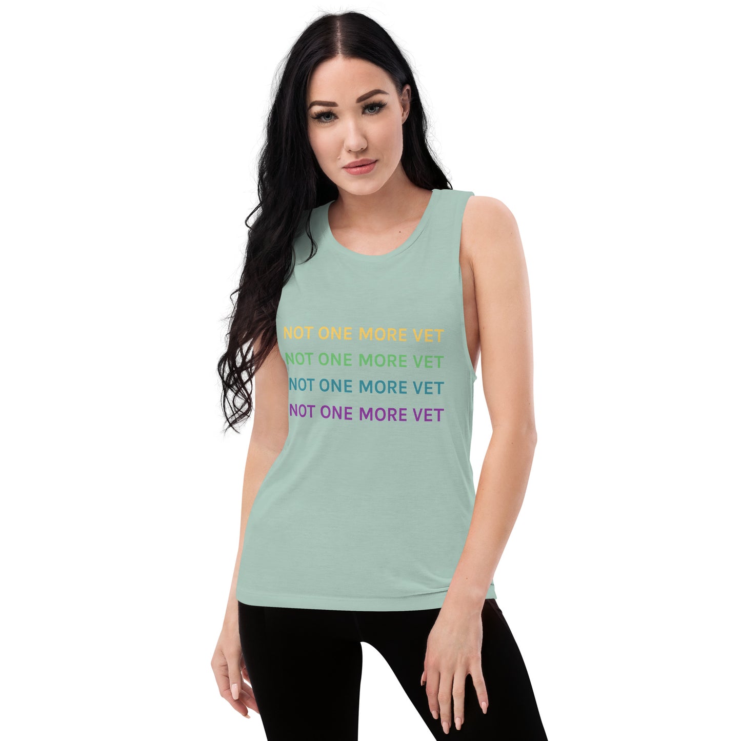 Not One More Vet Ladies’ Muscle Tank