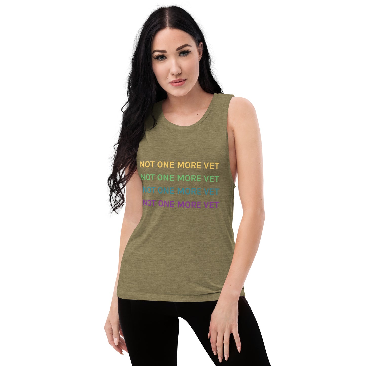 Not One More Vet Ladies’ Muscle Tank