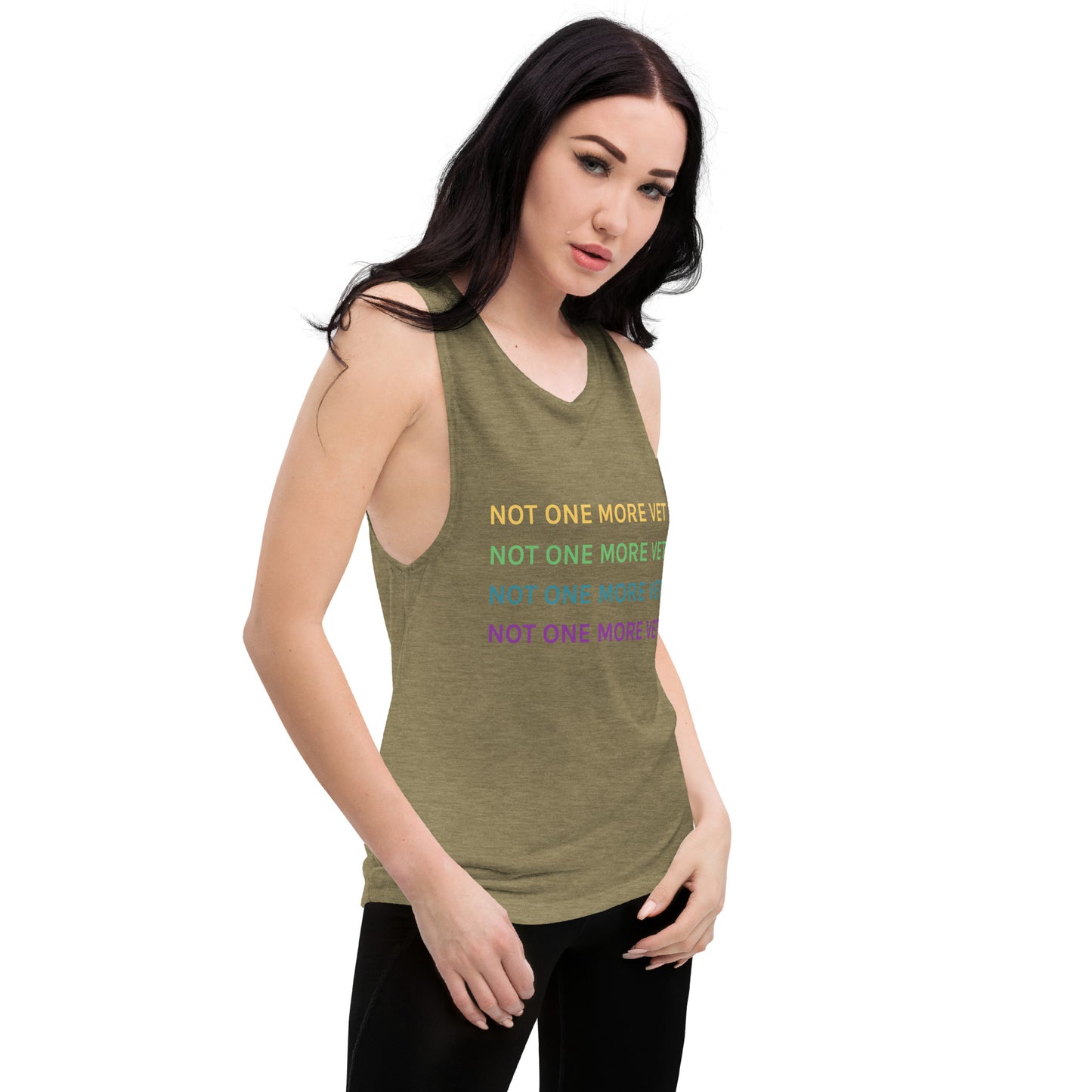 Not One More Vet Ladies’ Muscle Tank