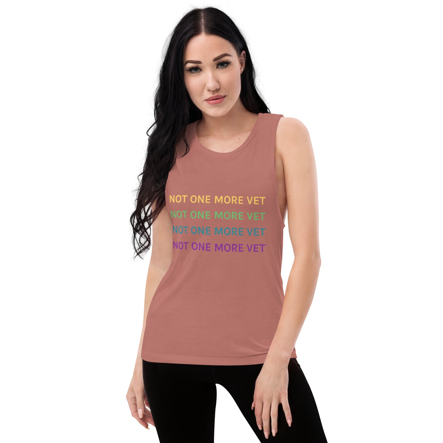 Not One More Vet Ladies’ Muscle Tank