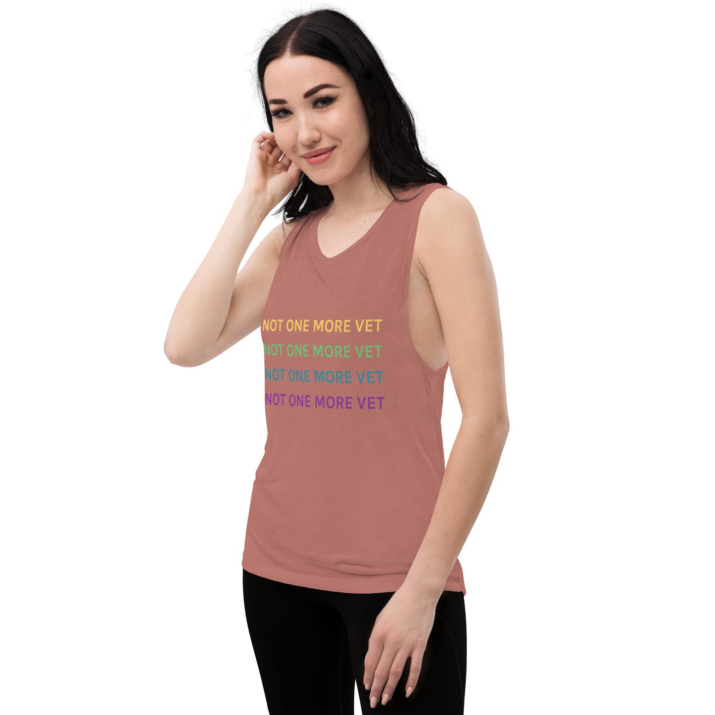 Not One More Vet Ladies’ Muscle Tank