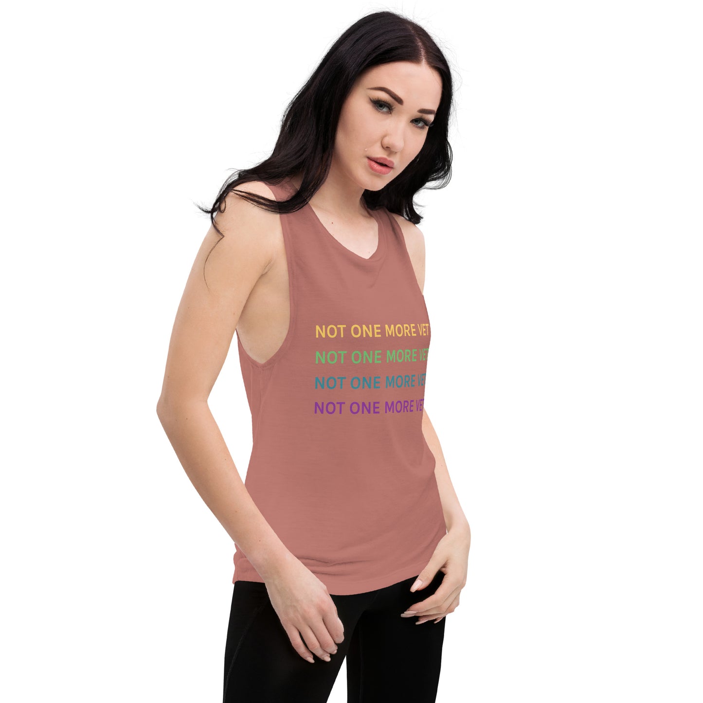 Not One More Vet Ladies’ Muscle Tank