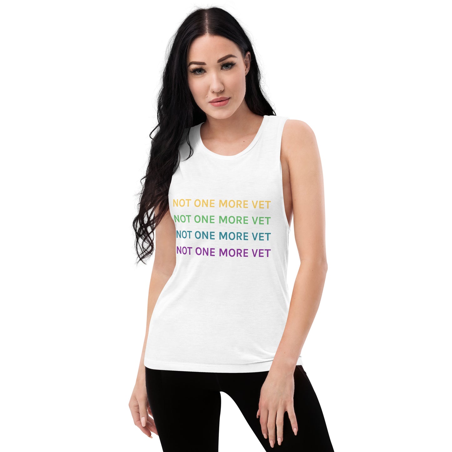 Not One More Vet Ladies’ Muscle Tank
