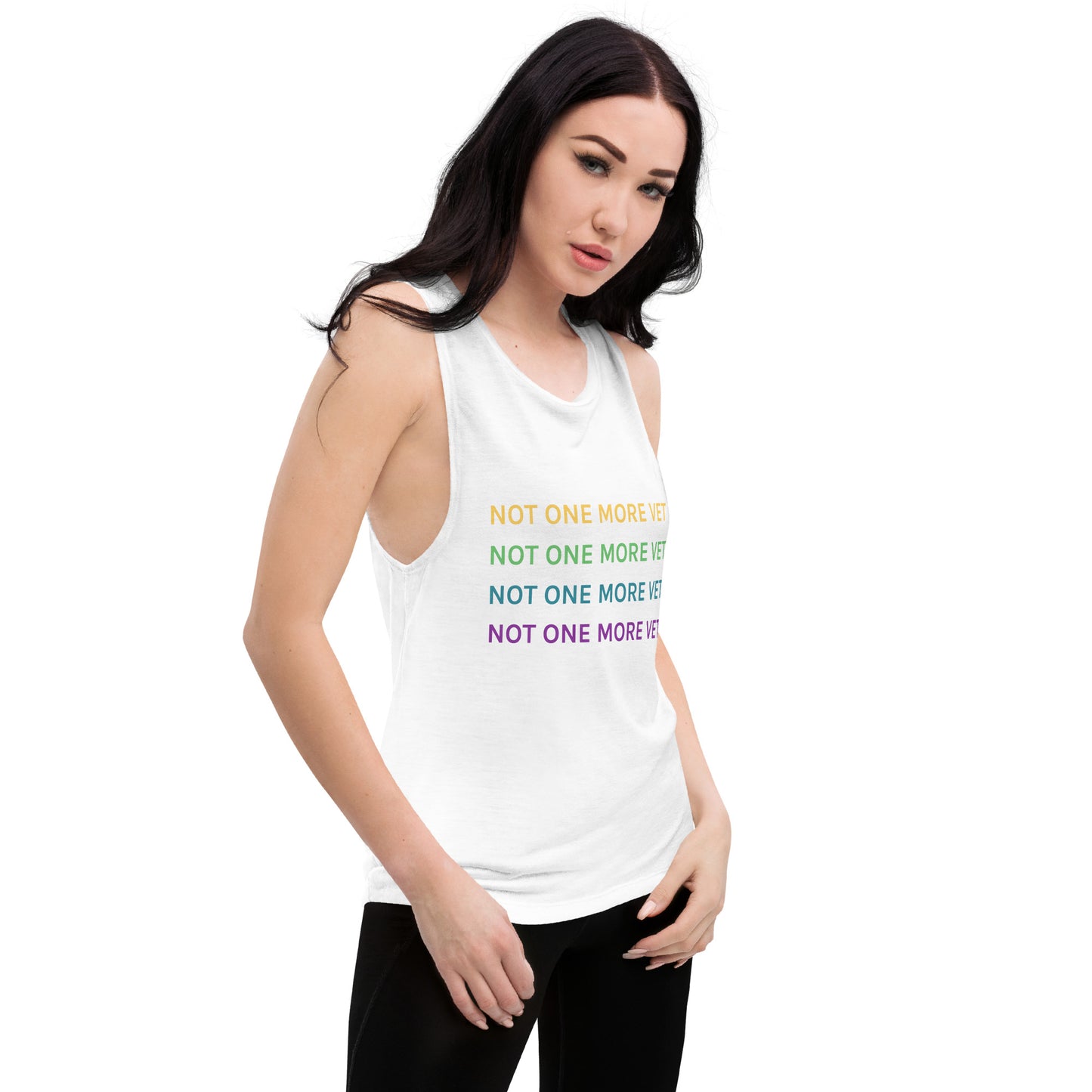 Not One More Vet Ladies’ Muscle Tank