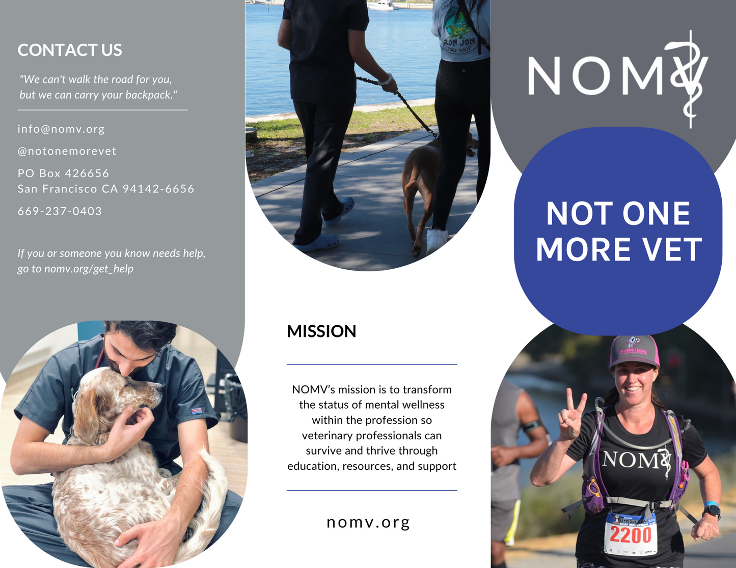 Mockup of trifold brochure