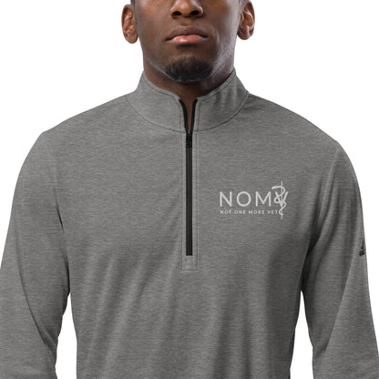 NOMV Embroidered Adidas Quarter zip pullover