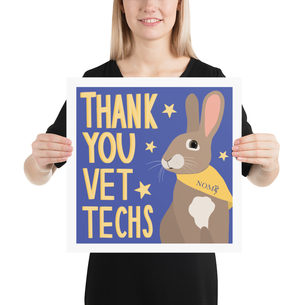 Vet Tech Appreciation Poster