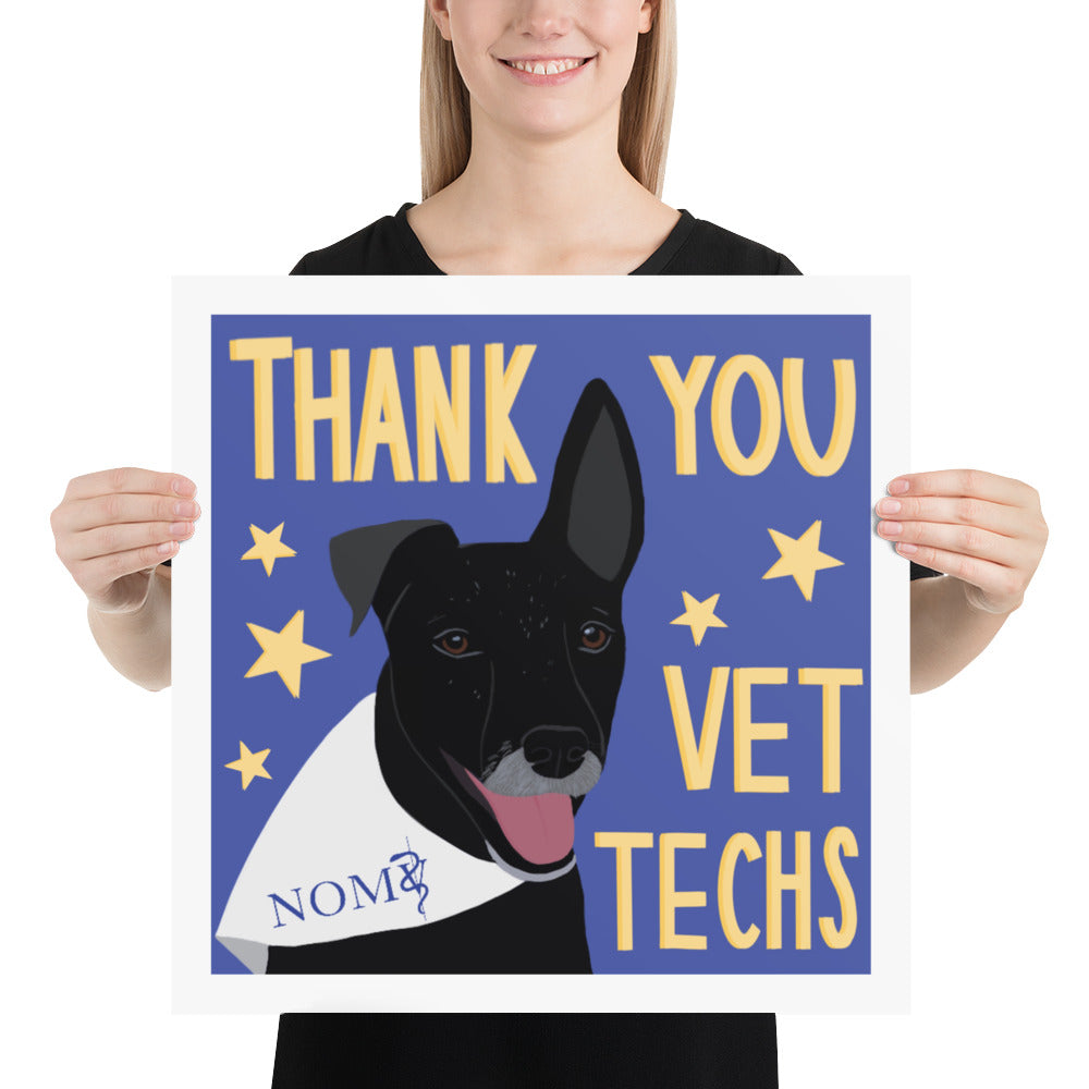 Vet Tech Appreciation Poster