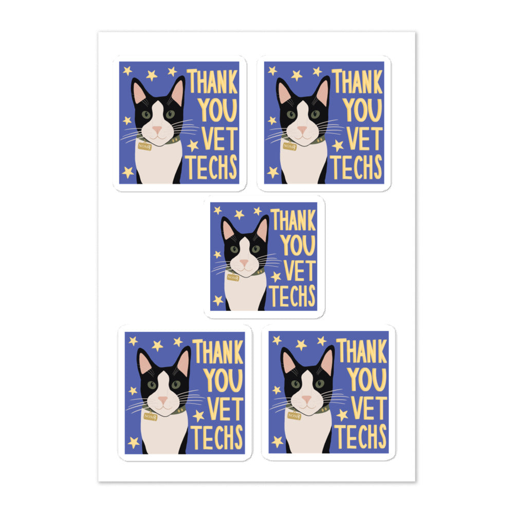 NOMV Vet Tech Sticker sheet
