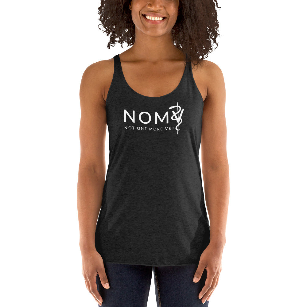 NOMV Logo Women's Racerback Tank – notonemorevet