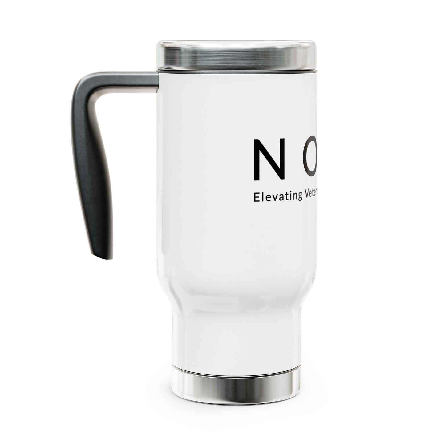 NOMV Stainless Steel Travel Mug with Handle, 14oz