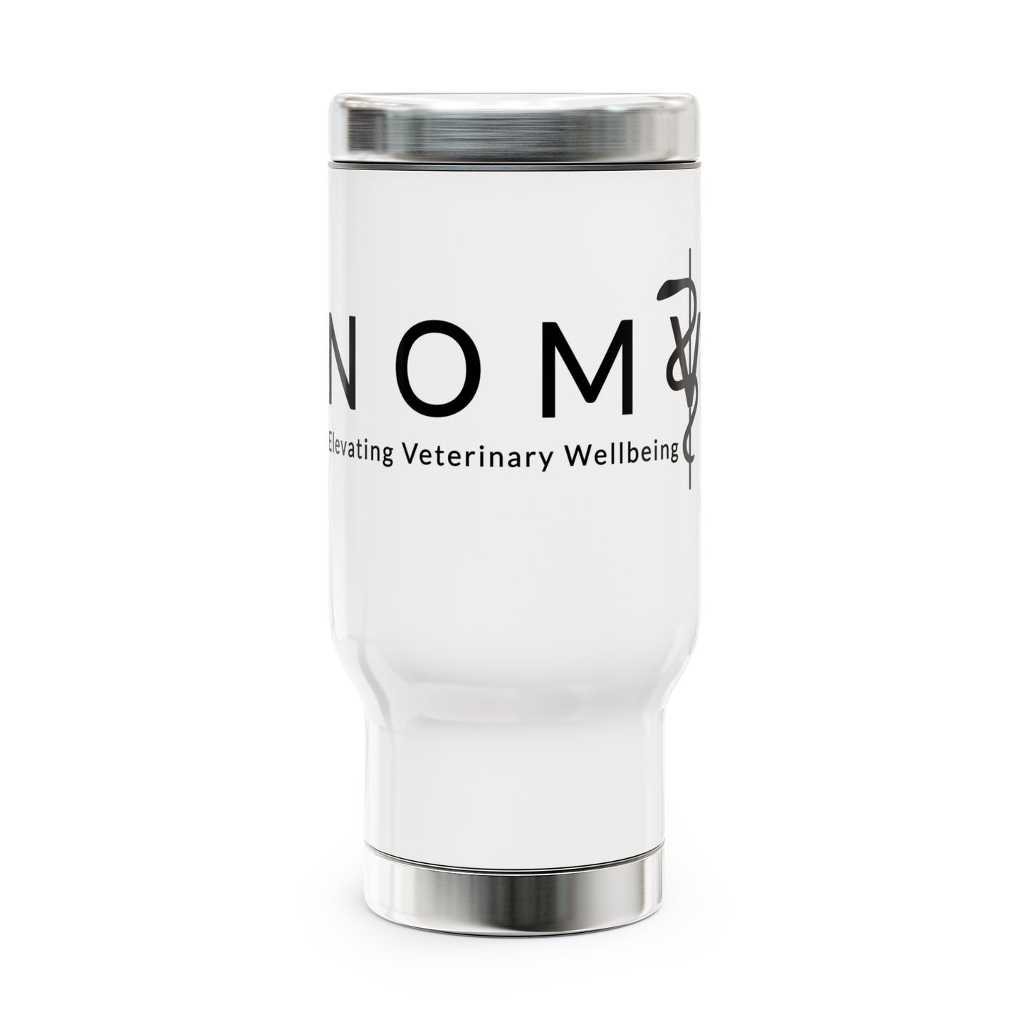 NOMV Stainless Steel Travel Mug with Handle, 14oz