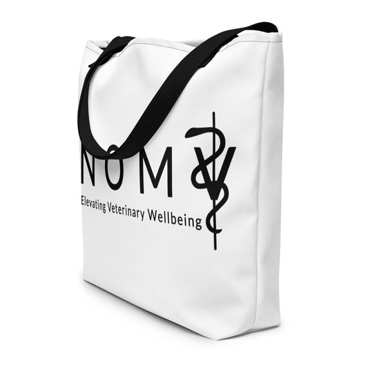 NOMV All-Over Print Large Tote Bag